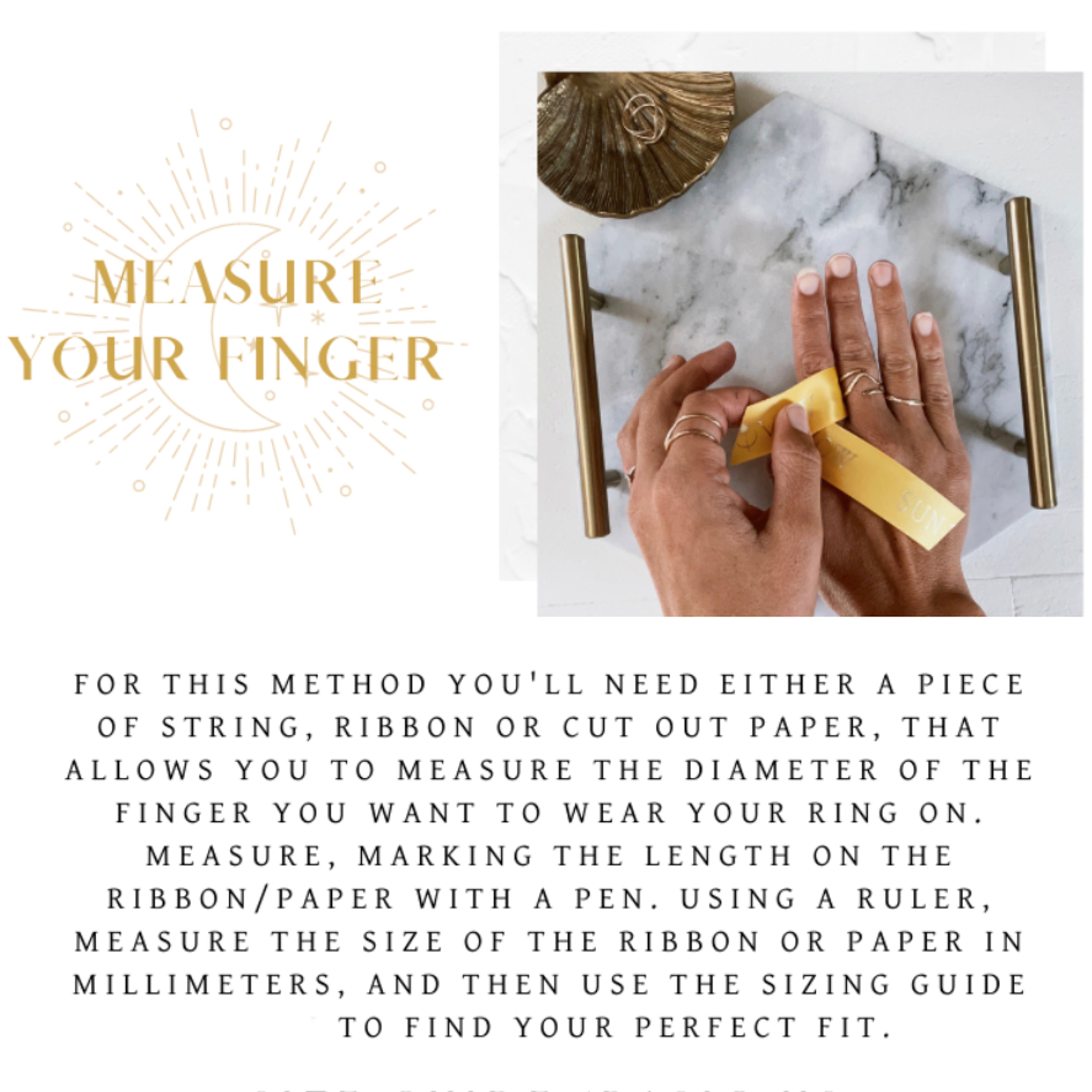 String How To Measure Ring Size With Floss Your Finger Get Ring